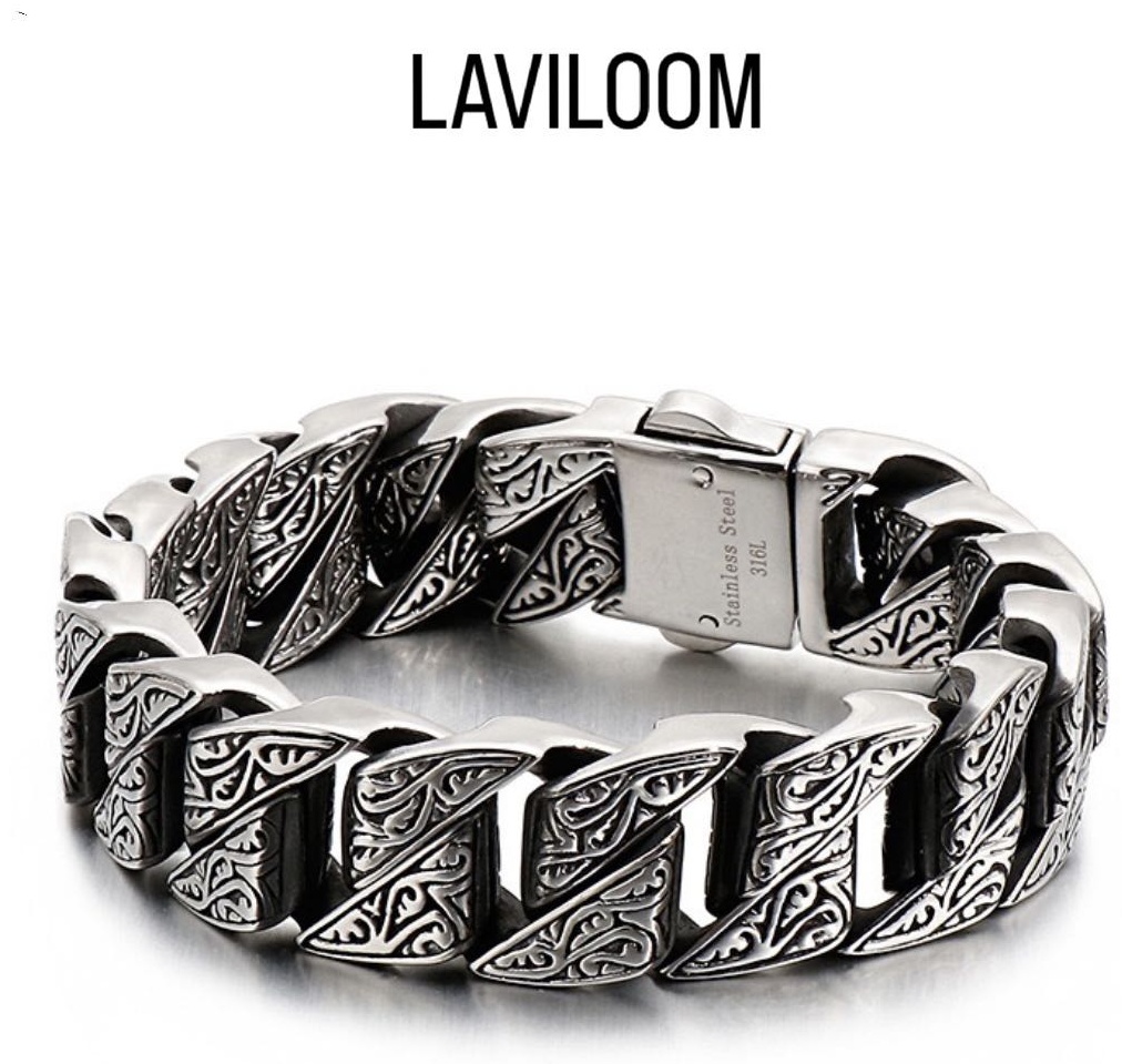 LAVILOOM Steel длина 22 см, вес 103 г нержавеющая сталь, плетение панцирное