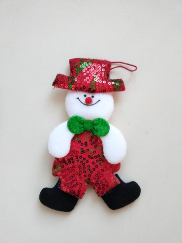 Merry Christmas Снеговик текстиль 1 шт, мультиколор