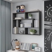 Полка 30282271_717330217, 105х22x78 см, графит