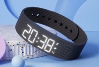 Фитнес-браслет Шагомер черный