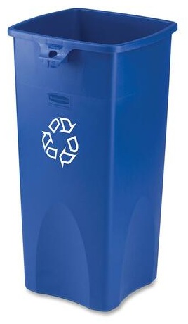 Мусорное ведро Rubbermaid без крышки FG356973BLUE 87 л