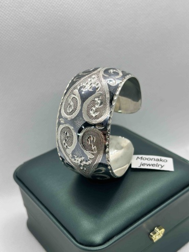 Moonako Jewelry Moon 31 длина 20 см, вес 31 г серебро, плетение обод