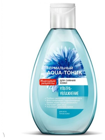 Народные рецепты тоник Aqua-тоник термальный ультраувлажняющий 165 мл