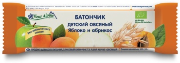 Fleur Alpine батончик яблоко и абрикос 23 гр