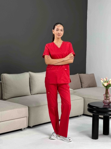 Спецодежда для женщин Qazaq Doctors красный
