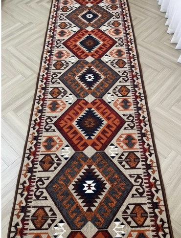 Ковровая дорожка S&M Сomfort безворсовая, полипропилен, 120 см x 10.5 м