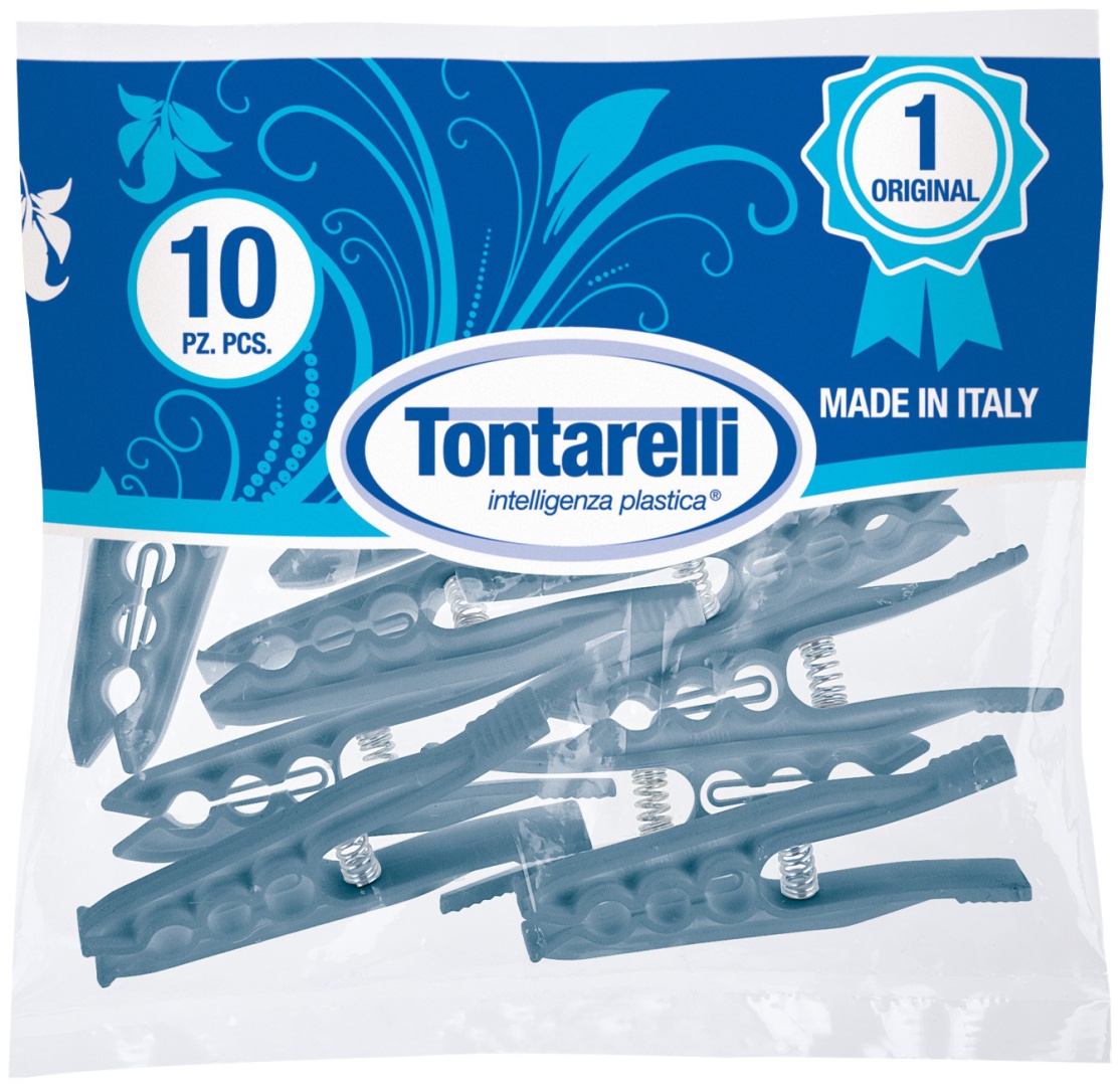Прищепка для белья Tontarelli SUPERMOLLET 10 шт