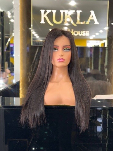 Парик на резинке каштан женский 55 см