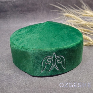 Тюбетейка OZGESHE размер 54, зеленый