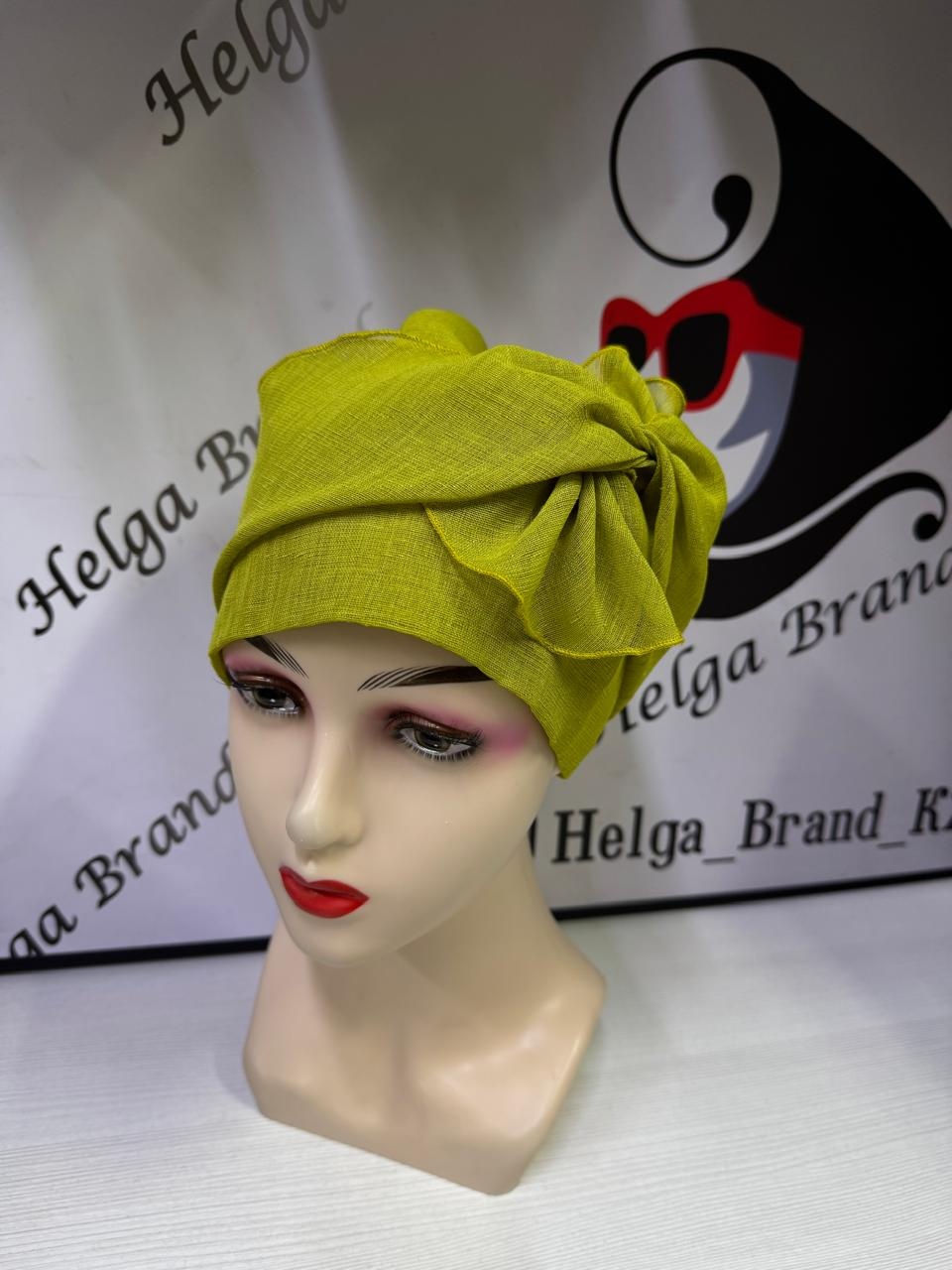 Шапка HLG-Brand размер 57, 58, 60, горчичный