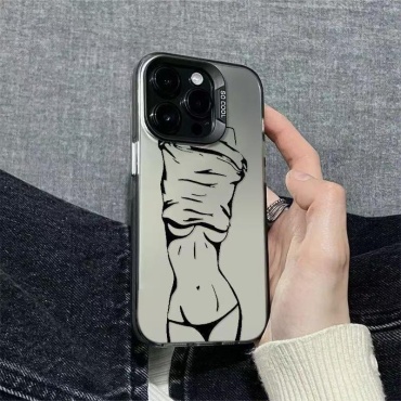 Чехол Shagyn Alem для Apple iPhone 15 Pro Max серый
