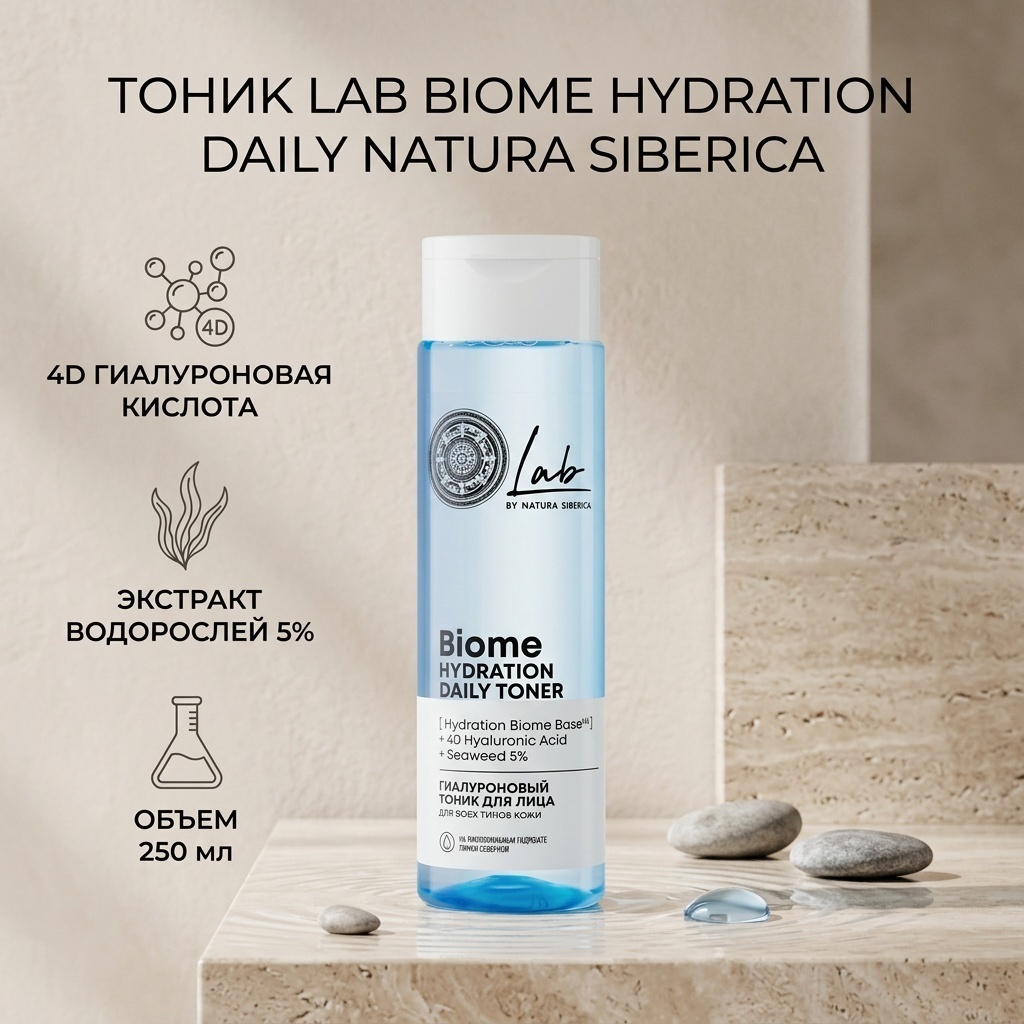 Natura Siberica тоник Lab Biome Hydration Daily 250 мл