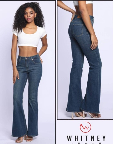 Джинсы клеш WHITNEY JEANS синий