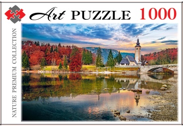 ПазлыArtpuzzle 1000 деталей. Словения. Бохиньское озеро ШТК1000-0472, (Рыжий кот)