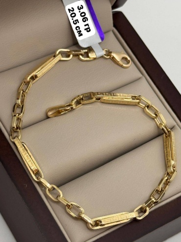 Sandu gold 48566632 длина 20.5 см, вес 3.06 г золото, плетение якорное