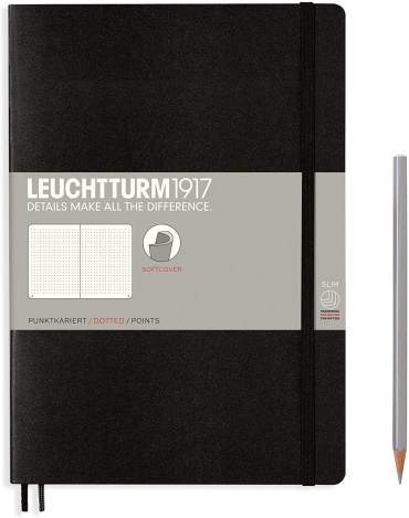 Блокнот Leuchtturm1917 Black, B5, 123 л, черный