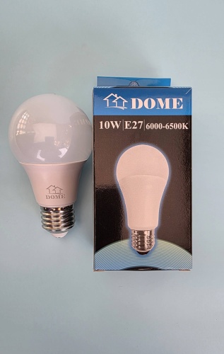 Лампочка 10W E27, светодиодная, холодный белый