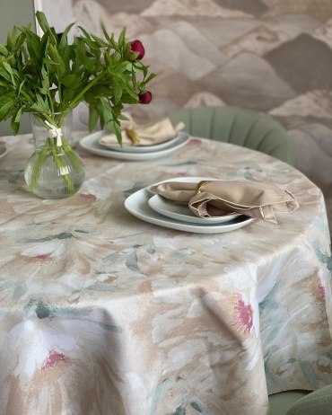 Скатерть Maryam decor & textile 120x120 см, хлопок, дак, 1 шт
