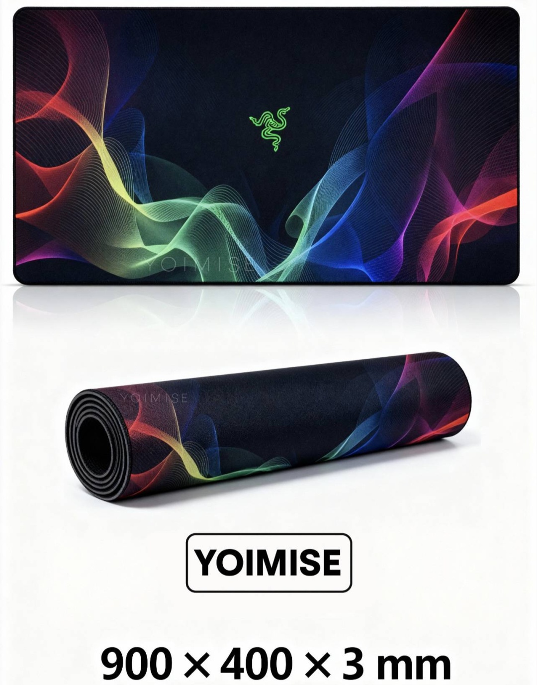 Коврик для мыши YOIMISE RAZE-K943 900x400x3 мм черный
