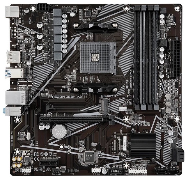 Материнская плата GIGABYTE A520M DS3H V2 (REV1.0)