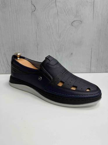 Мокасины Comfort style темно-синий
