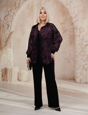 Костюм повседневный Fashion темно-фиолетовый