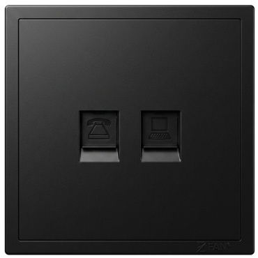 Компьютерная розетка (RJ45) Розетка, черный