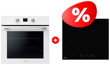 Haier HOQ-K4AAN3WB + HHK-C63NDB белый