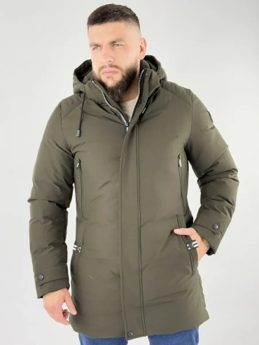 Пуховик хаки