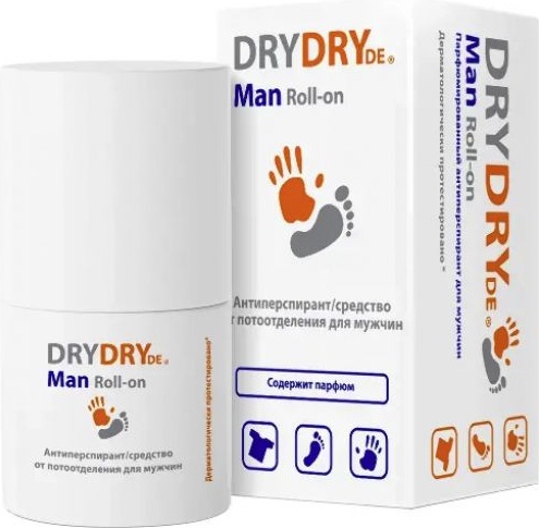 Dry Dry DryDry DE Man Roll-on 50 мл антиперспирант антиперспирант для мужчин 50 мл