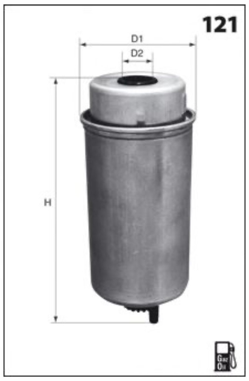 MECAFILTER топливный фильтр ELG5427