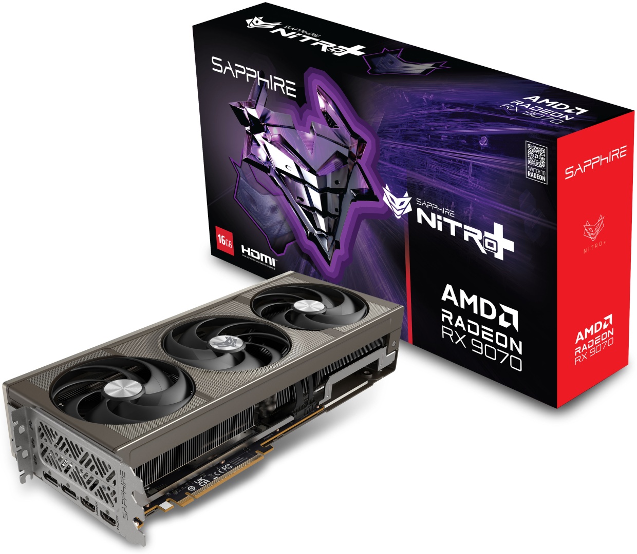 Видеокарта Sapphire AMD Radeon RX 9070 NITRO+ OC 16 Гб