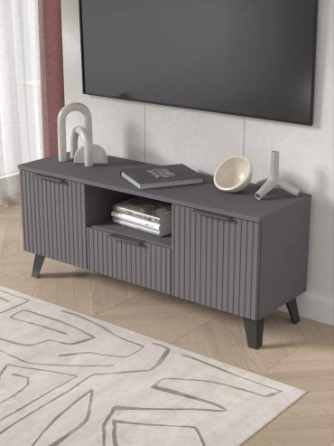 ТВ-тумба напольная LUCCI E7F36C84EC8C1666, 115x49x35 см, графит