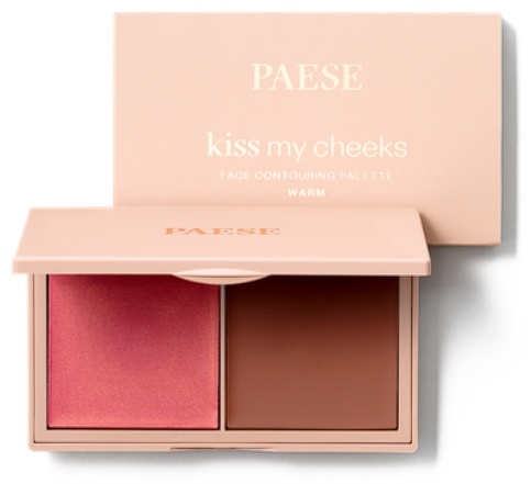 Paese Контурная палитра KISS MY CHEEKS warm румяна, бронзер Warm