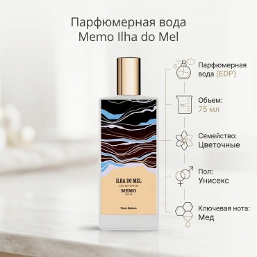Memo Ilha Do Mel парфюмерная вода EDP 75 мл, унисекс