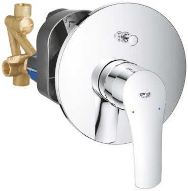 Смеситель для ванны Grohe Eurosmart, латунь, цвет серебристый
