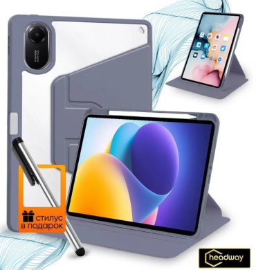 Чехол Mircase для Samsung Galaxy Tab S10 Lite 10.9 дюйм прозрачный, фиолетовый