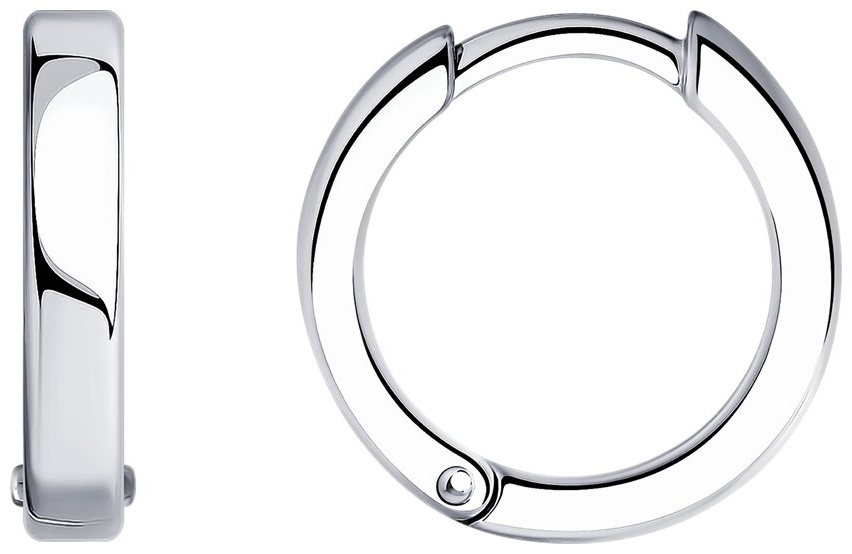 Серьги SOKOLOV 94025733 вес 2.31 г серебро, без вставок