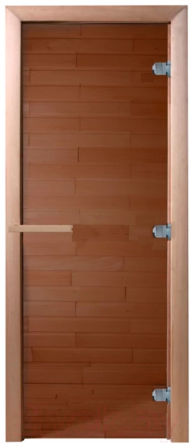 Дверь стеклянная DoorWood «Теплый день» 1800x600 мм, правая