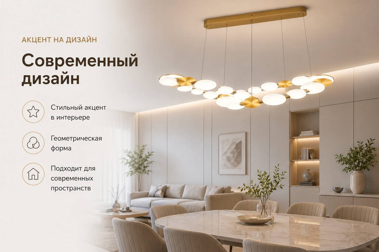 Люстра подвесная Mizam E27, кол-во ламп: 24 шт