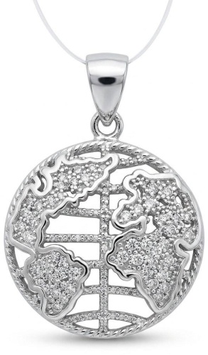 Подвеска SEREBROFF 115109 вес 2.82 г серебро, цирконий, циркон
