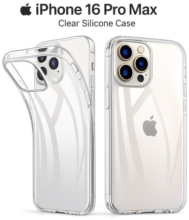 Чехол Clear Case для Apple iPhone 16 Pro Max прозрачный