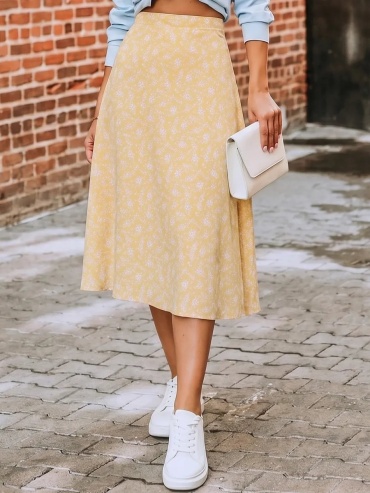 Юбка солнце ANNA SARTO желтый