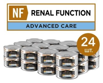 PRO PLAN Veterinary Diet Renal паштет индейка, лосось 195 г 24 шт