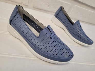 Лоферы Fashion голубой, синий
