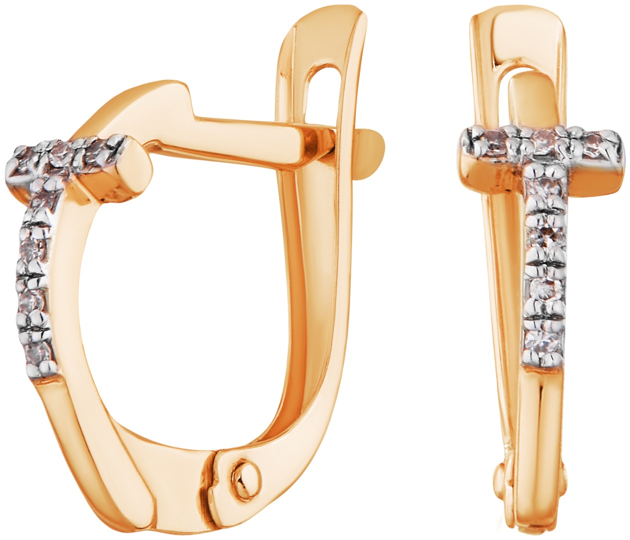 Серьги Lucente Бриллианты Якутии EAR-LU-585-728719 вес 1.07 г золото, бриллиант