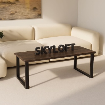 Журнальный столик Sky Loft Form, 100х50x40 см, темно-коричневый