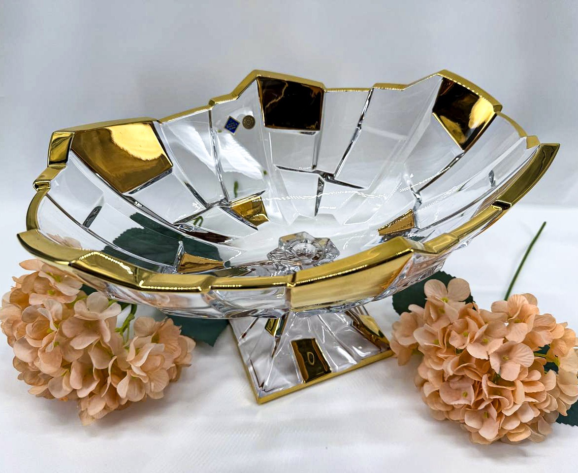 Салатник Jihlava Bohemia 38х38 см, хрусталь, 1 шт