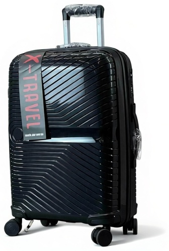 Чемодан FASHION X-TRAVEL полипропилен 65 л черный