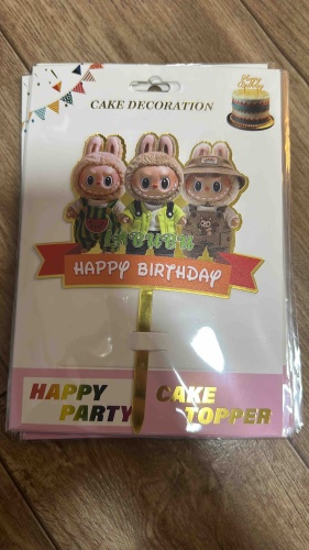Happy party Топпер на торт Лабубу 1 шт топперы для торта 1 шт